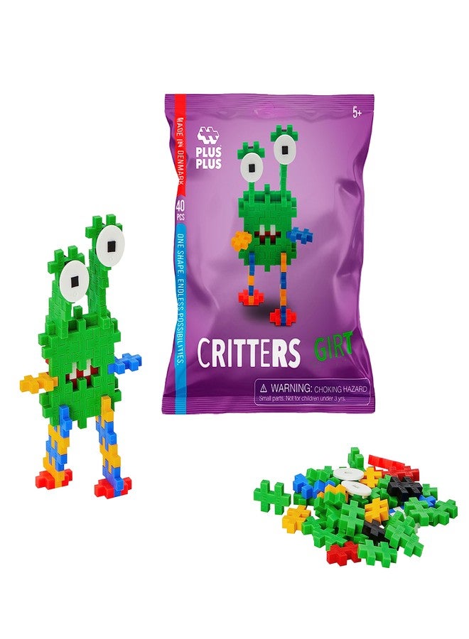 Plus-Plus PLUS PLUS Critter Fun Pack, 3D Puzzle Building Block Set, 160 Mini Interlocking Pieces, Fun Holiday Activities for Kids - Original - Image 2